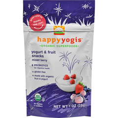 HGR0210872 - Happy Baby - Happy Yogis Organic Superfoods Yogurt and Fruit Snacks, Mixed Berry - 1 oz - Case of 8