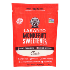 HGR2230720 - Lakanto - Classic Monkfruit Sweetener - Case of 8 - 16 oz..