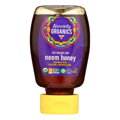 HGR2300853 - Heavenly Organics - Honey - 100% Organic Raw Neem Squeeze Honey - Case of 6 - 12 oz..