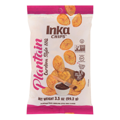 HGR2319945 - Inka Chips - Plantain Chips - Carolina BBQ - Case of 12 - 3.5 oz.