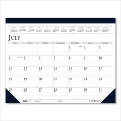 HOD155HD - 100% Recycled Academic Desk Pad Calendar, 14-Month, 22 x 17, 2021-2022