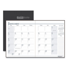 HOD26002 - 100% Recycled Ruled 14-Month Planner with Stitched Leatherette Cover