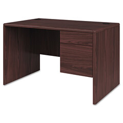 HON107885RNN - HON® 10700 Series™ Single Pedestal Desk with Three-Quarter Height Right Pedestal