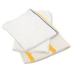 Hospeco Counter Cloth/Bar Mop, Value Choice, White, 25 Pounds/Bag