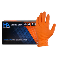 HSCGDNT107OXX - Hospeco - Orange Nitrile Powder Free Textured Gloves