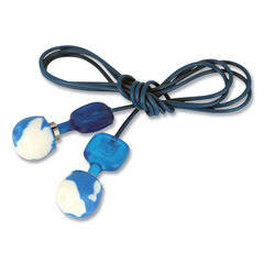 Honeywell TrustFit Trak Detectable Reusable Corded Foam Earplugs, One Size Fits Most, 29 dB NRR, Blue, 1,000/Carton