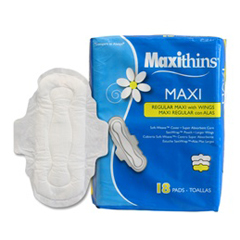 HSCMT37400 - Hospeco - Maxithins® Regular Maxi Pads with Wings