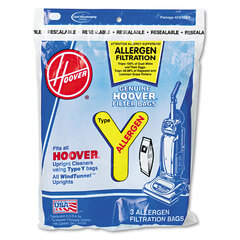 HVR4010100Y - Hoover® Disposable Allergen Filtration Bags For Commercial Bag-Style WindTunnel™ Upright Vacuum