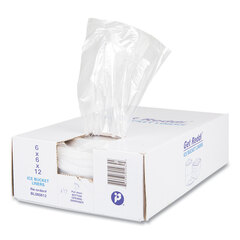 Inteplast Group Ice Bucket Liner Bags, 3 qt, 0.5 mil, 6