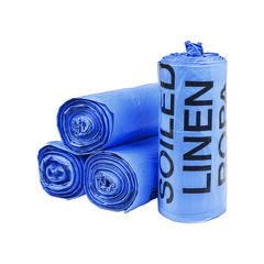 Integrated Bagging Systems Institutional Low-Density Can Liners, Soiled Linen, 30 gal, 1 mil, 30