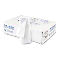 Inteplast Group High-Density Interleaved Commercial Can Liners, 33 gal, 16 microns, 33