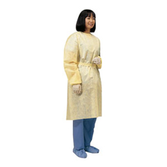 Cardinal Health Lightweight Isolation Gown, Yellow, Universal, 100/CS