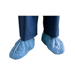 Cardinal Health Fluid-Resistant Dura-Fit, Anti-Skid SMS Shoe Covers, X-Large, 100/BX