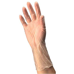 Cardinal Health Clear Vinyl Exam Gloves, Large, 1000/CS