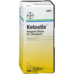 IND562881-BX - Ascensia Diabetes Care - AMES Ketostix Reagent Test Strip (100 count), 100/BX