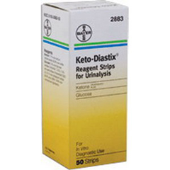 IND562883-BX - Ascensia Diabetes Care - Keto-Diastix Reagent Test Strip (50 count), 50/BX