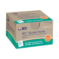 IND58326895-BX - BD - Alcohol Swab, Foil Wrapped (100 count), 100/BX
