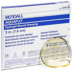 Cardinal Health Dermacea Aquaflo Hydrogel Wound Dressing Disc 4-3/4