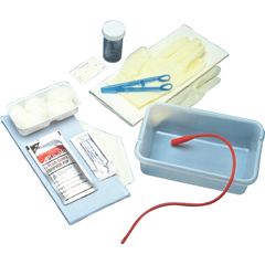 Cardinal Health Dover Red Rubber Open Urethral Catheter Tray 14 Fr, 1/EA