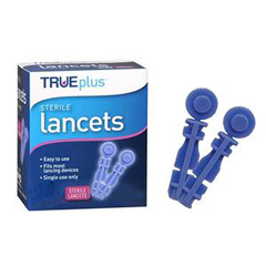 Trividia TRUEplus Lancet 33G, Comfort Tip, Single Use, Sterile, 100/BX