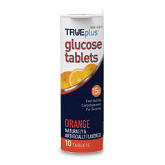 Trividia TRUEplus Glucose Tablets 10 count, Orange, 720/CS