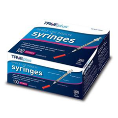 Trividia TRUEplus Single-Use Insulin Syringe, 30G x 5/16