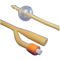 Cardinal Health Dover Hydrogel Coated Latex Foley Catheter, 30 mL, 2-Way, 20 Fr, 12/BX