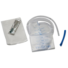 Cardinal Health Flatus Bag with Rectal Tube Pre-lubricated Tip and Harris Flush Tube 24 fr x 19
