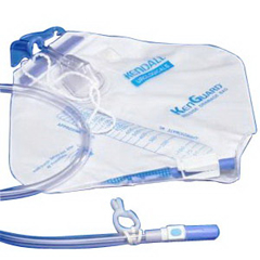 IND683512V-EA - Medtronic - Kenguard Dover Urinary Drainage Bag with Anti-Reflux Chamber and Hook and Loop Hanger 2, 000 mL, 1/EA