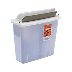 IND6885131-EA - Cardinal Health - In-Room Sharps Container with Mailbox-Style Lid 5 Quart, 1/EA