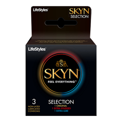 Sxwell LifeStyles SKYN Polyisoprene Condom Selection, 3 Count, 3/PK