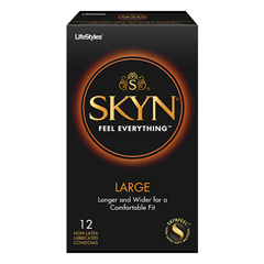 Sxwell Lifestyles SKYN Large Polyisoprene Condoms, 12 Count, 12/PK