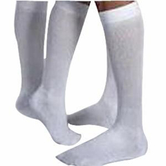 INDBI110832-EA - Jobst - SensiFoot Knee-High Mild Compression Diabetic Sock Medium, White, One Pair