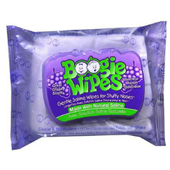 Nehemiah Manufacturing Boogie Wipes Saline Nose Wipes Grape Scent, 30/PK