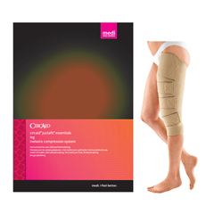 INDCI70205217-EA - Medi - Juxta-Fit Essentials X-Short, Upper Leg with Knee, Left, Large, 35 cm, 1/EA
