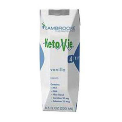 INDFC50203-CS - Cambrooke Foods - KetoVie Ready-To-Drink Nutritionally Complete Ketogenic Formula, Vanilla, 8.5 oz, 30/CS