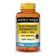 Mason Naturals Glucosamine Chondroitin Double Strength 1500/1200 3/Day Capsules, 60 Count, 1/EA