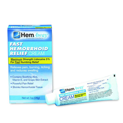 Hemaway Fast Relief Hemorrhoid Cream, 1/EA
