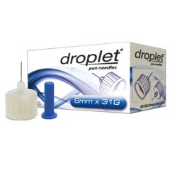 HTL-STREFA Droplet Pen Needle 31G x 8mm, 100/BX