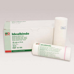 INDLR14105-EA - Lohmann & Rauscher - Idealbinde 100% Cotton Short Stretch Bandage 6 x 5 yd., 1/EA