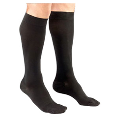 Mediven Plus Calf with Beaded Silicone Top Band, 30-40 mmHg, Closed Toe, Black, Size 4, 1/EA