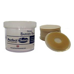 INDOLBR1001-BX - Perfect Choice Medical Technologies - 2 Hydrocolloid Skin Barrier Rings, Container 10 Rings, 10/BX