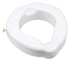 Apex-Carex Safe Lock Raised Toilet Seat, 500 lb. Capacity, 3/CS