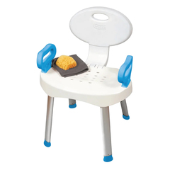 Apex-Carex Shower Chair Carex Aluminum Frame With Backrest, 3/CS