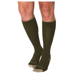 Sigvaris Merino Outdoor Socks, Calf, 15-20 mmHg, Small, Olive, 1/EA