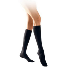 Sigvaris Select Comfort Calf with Grip-Top, 20-30, Large, Long, Closed Toe, Black, 1/EA