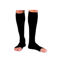 Sigvaris Access Calf, 20-30, Medium, Long, Open, Black, 2/PK