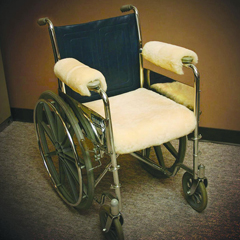Sheepskin Ranch Sofsheep Sheepskin Wheelchair Armrest Cover, Short, 9-1/2