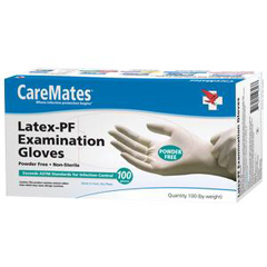 Shepard Medical CareMates Vinyl Powder-Free Disposable Examination Gloves, X-Large, 100/PK