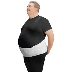 Cardinal Health Leader Bariatric Back/Abdominal Support, White, +2, 1/EA